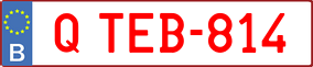 Trailer License Plate